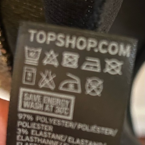 Topshop - Gold metallic body con dress size 6 NWT - Picture 6 of 7